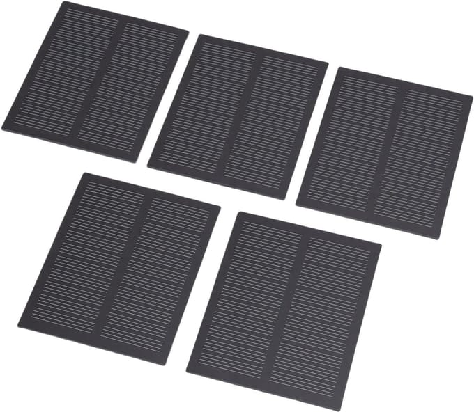 Zonnecel Set - Monokristallijn Paneel - Kleine Energieprojecten - Hoge Conversie Efficiëntie - 76x60mm