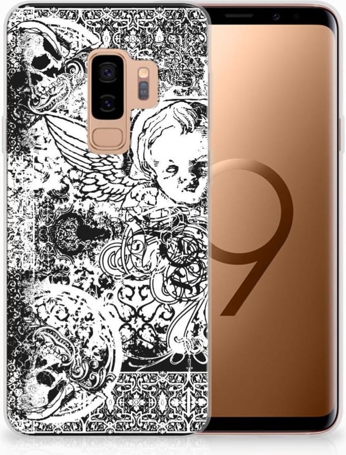 Silicone Back Case Samsung Galaxy S9 Plus Skulls Angel