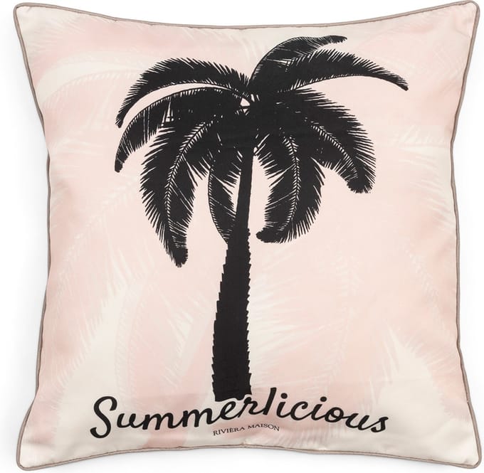 Riviera Maison Kussenvullingen 50x50 - Pretty Palm Pillow - Wit