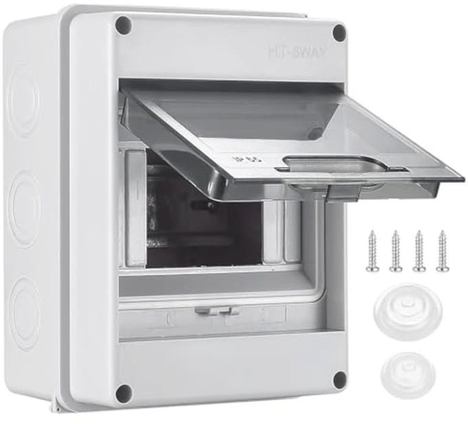 IP65 Zekeringkast voor 5 Modules - Compacte Verdeelkast voor Tuin, Kelder en Garage