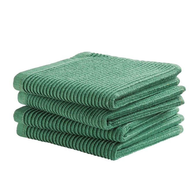 DDDDD vaatdoek Basic green 30 x 30 cm set 4