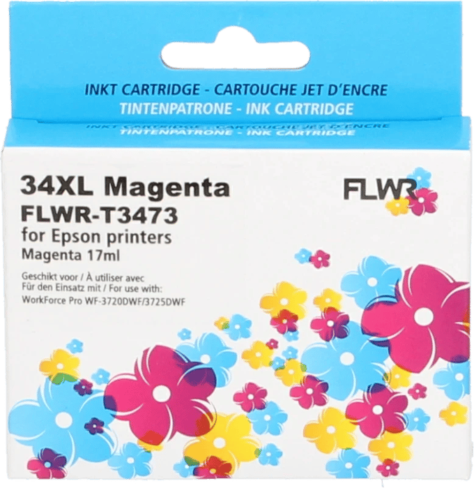 FLWR - Inktcartridge / 34 / Magenta - Geschikt voor Epson
