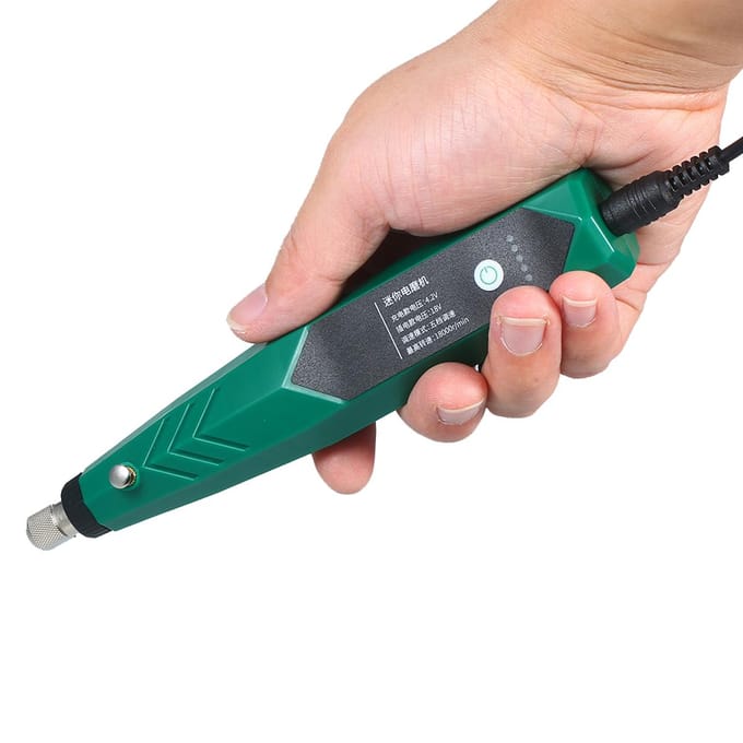 Rotatiegereedschapskit Multifunctionele Elektrische Slijpmachine Mini Draagbare Elektrische Slijpen Polijsten US Plug groen