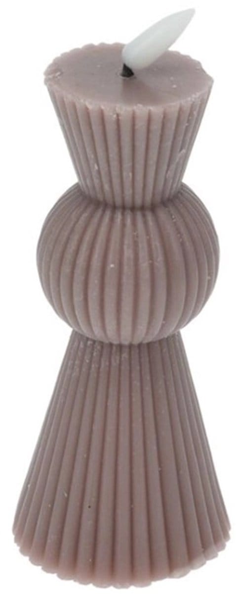 LED Puin Kaars 6,5x14,5cm met Flackerend Vlam Effect
