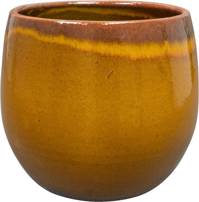 Ter Steege Bloempot Oker Geel D 23 cm H 20 cm Opening 17.5 cm