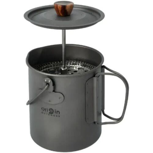 Origin Outdoors Origin Outdoor French Press 3 in 1 Titanium (Maat - 750 ml, Kleur - Titanium)