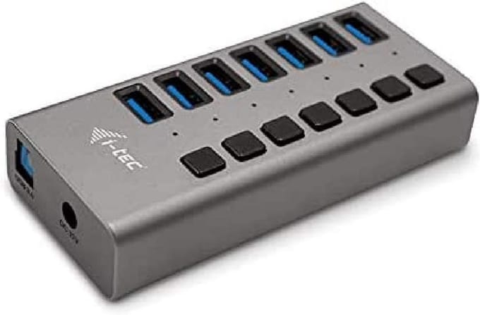 7-Poorts USB 3.0 Hub met 36W Adapter - Opladen & Dataoverdracht