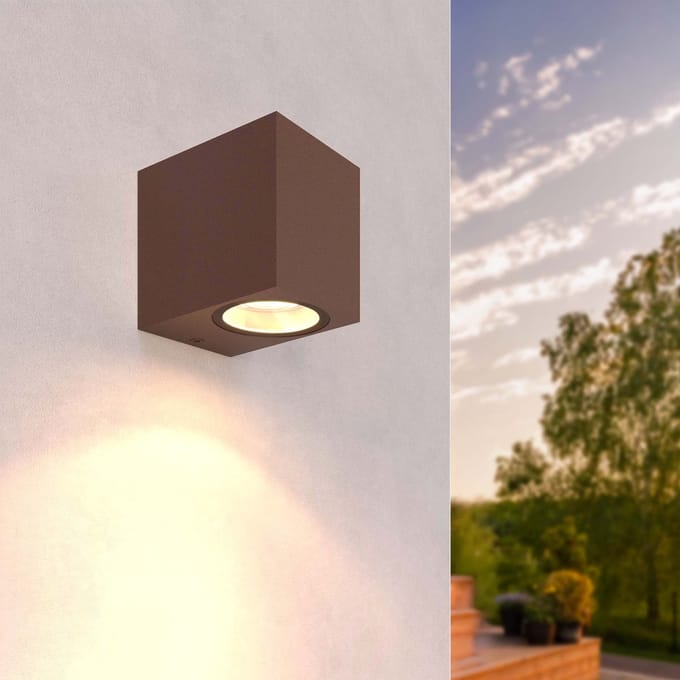 Ledvion - Wandlamp Buiten San Diego, Roest, GU10 Fitting