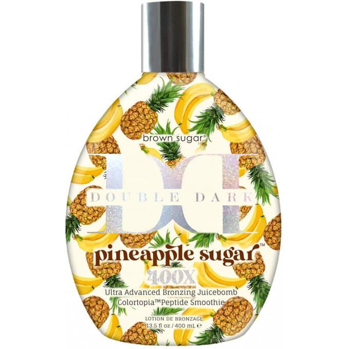 Brown Sugar DOUBLE DARK PINEAPPLE SUGAR Zonnebankcreme - Bronzer - 400ml - Ananas