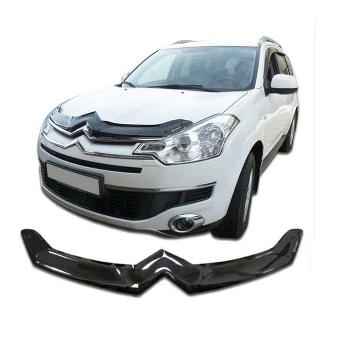 SCOUTT | Bra Capot Déflecteur Protection Pour Citroen C-Crosser 2007-2014, Aérodynamique, Assemblage Facile, Aucun perçage requis