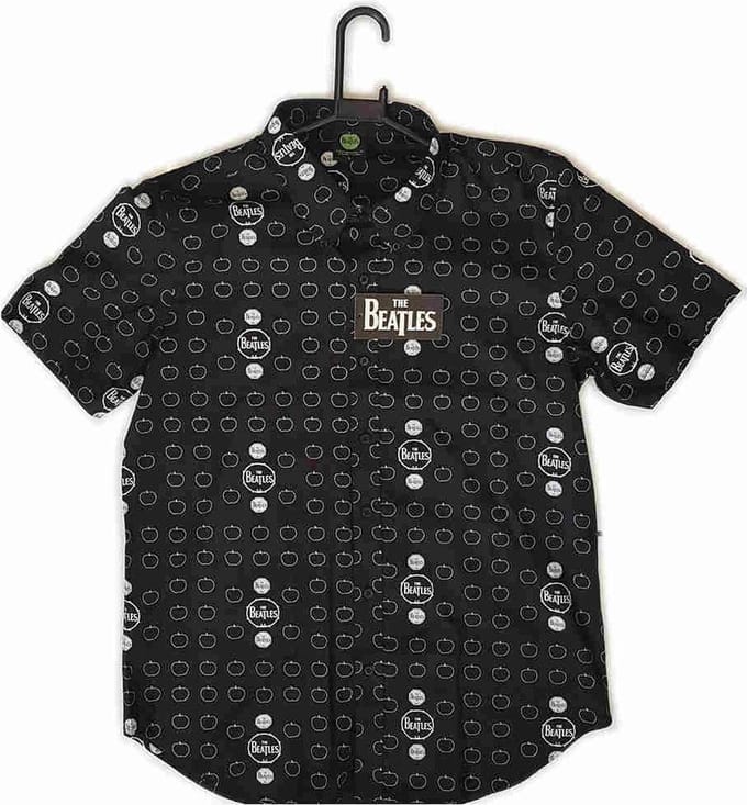 The Beatles Shirt -M- Drum And Apples Zwart