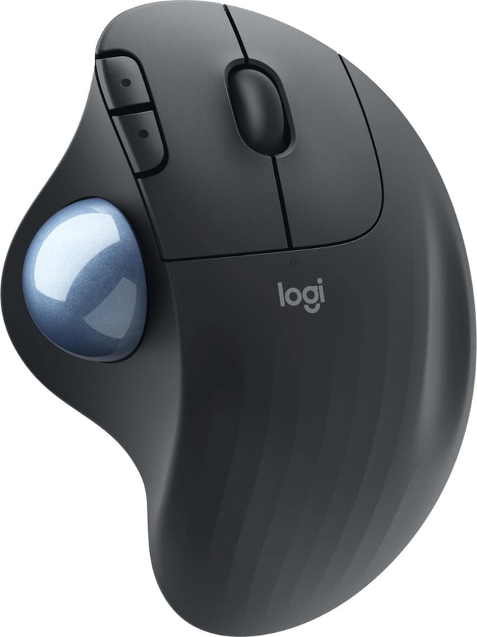 Logitech Ergo M575 for Business - Draadloze Muis - Bluetooth - Trackball - Rechtshandig - Graphite