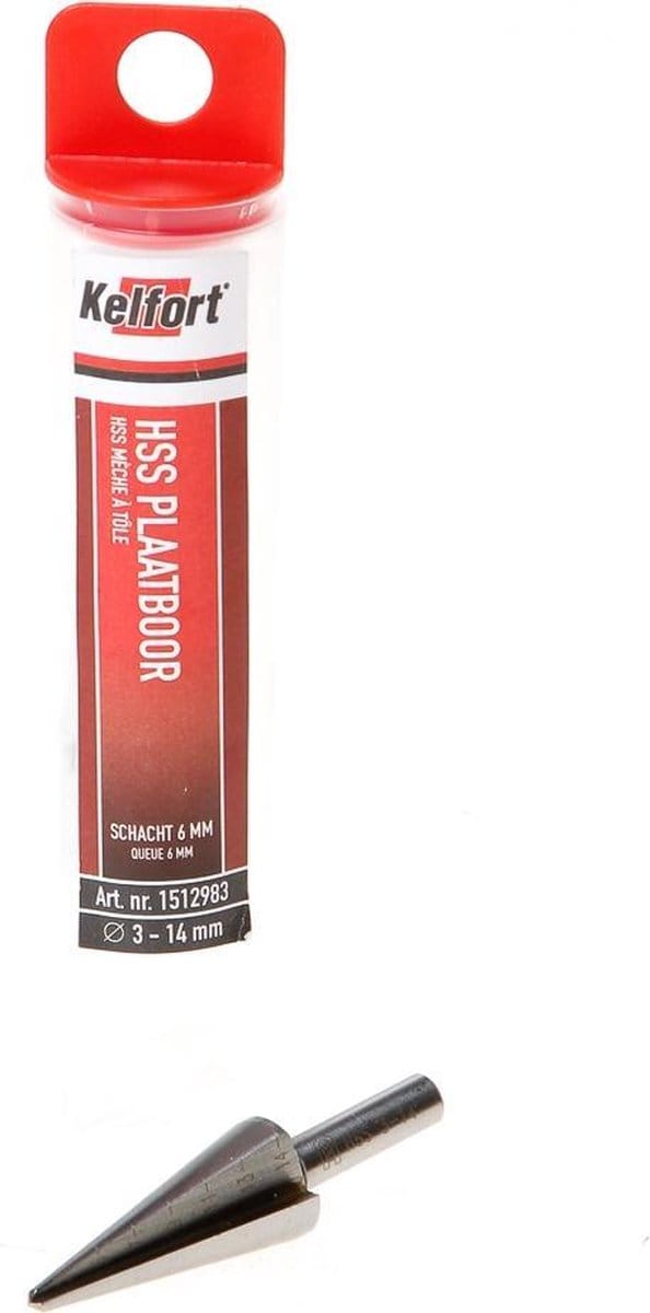 Kelfort Plaatboor HSS 3-14mm