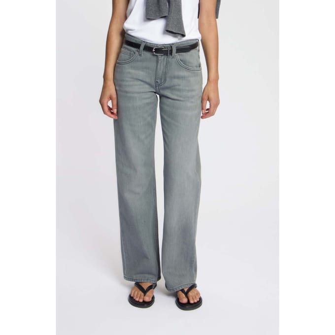 Mud Jeans Carry Mid Straight Faded Grey Taglia: W33L32 | Pantaloni Outlet | Donna | Grigio