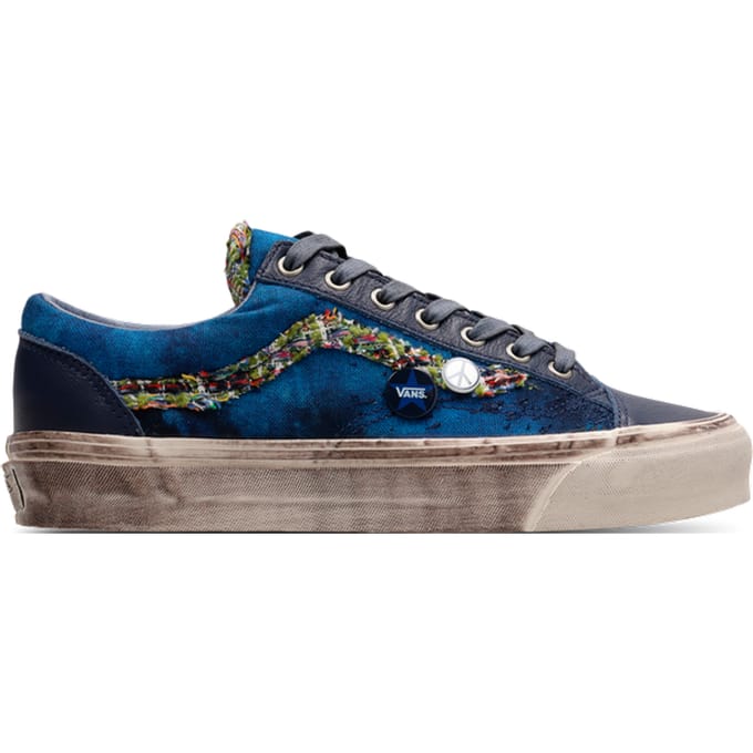 Vans Old Skool Sneakers Heren - Blauw - Maat 43 - Canvas
