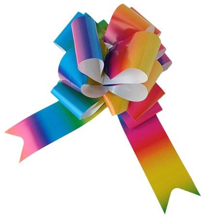Trekstrik Regenboog Groot - 150 mm