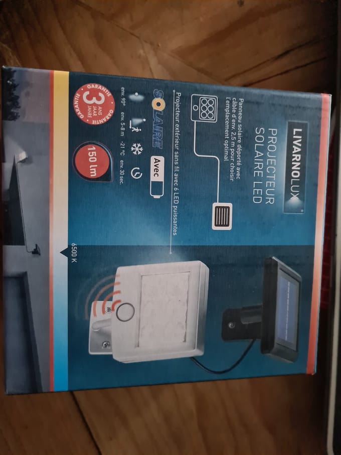 Livarnolux LED solarschijnwerper
