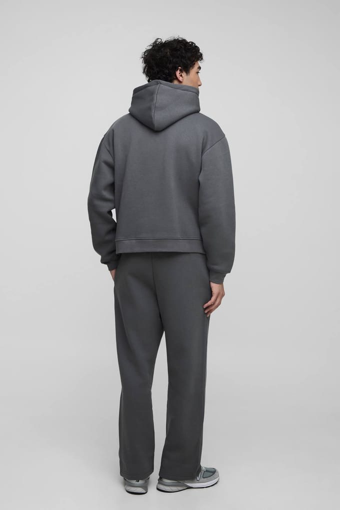 Basic jogger met rechte pijpen | Charcoal | Size Medium