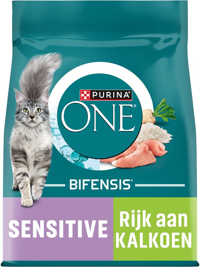 Purina ONE Sensitive - Kalkoen/Rijst - 2 x 1.5 kg