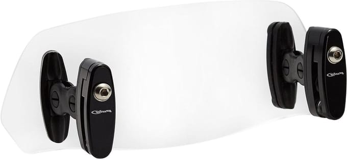 Spoilerschijf Clip-on - Motor Accessoire - Windbescherming Motor - Universele Pasvorm - 3-5 mm dikte - Transparant