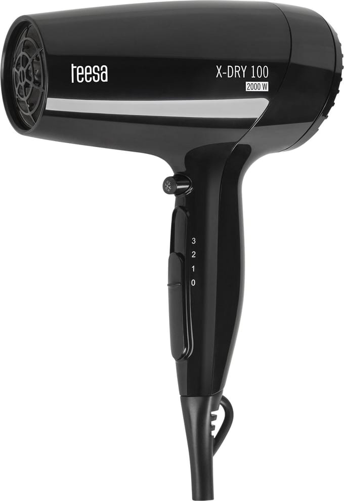 Teesa TSA0513 - Haardroger X-Dry 100, 2.000 Watt, zwart