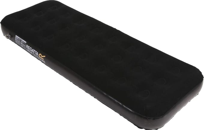 Opblaasbaar matras voor 1 persoon - Velours, zwart - Comfortabel en Sterk
