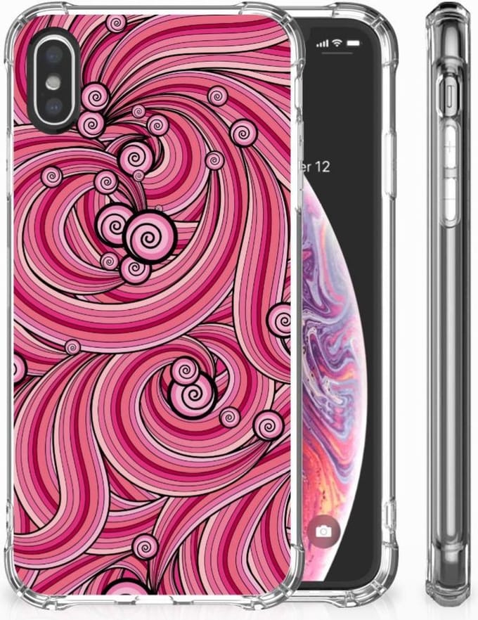Apple iPhone X | Xs Back Cover Swirl Pink