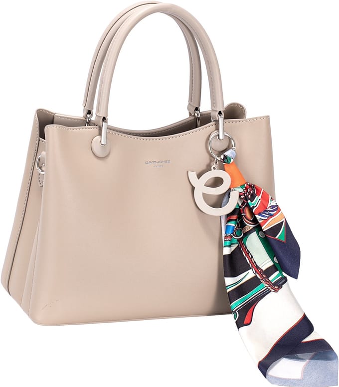 David Jones kunstlederen handtas Adara - Dames - Taupe
