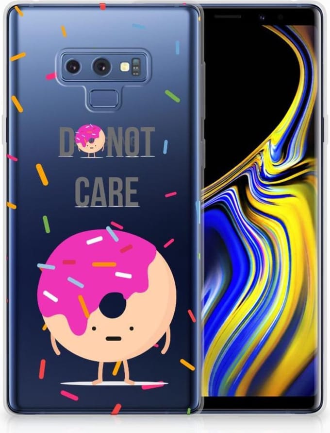 Samsung Galaxy Note 9 Siliconen Case Donut Roze
