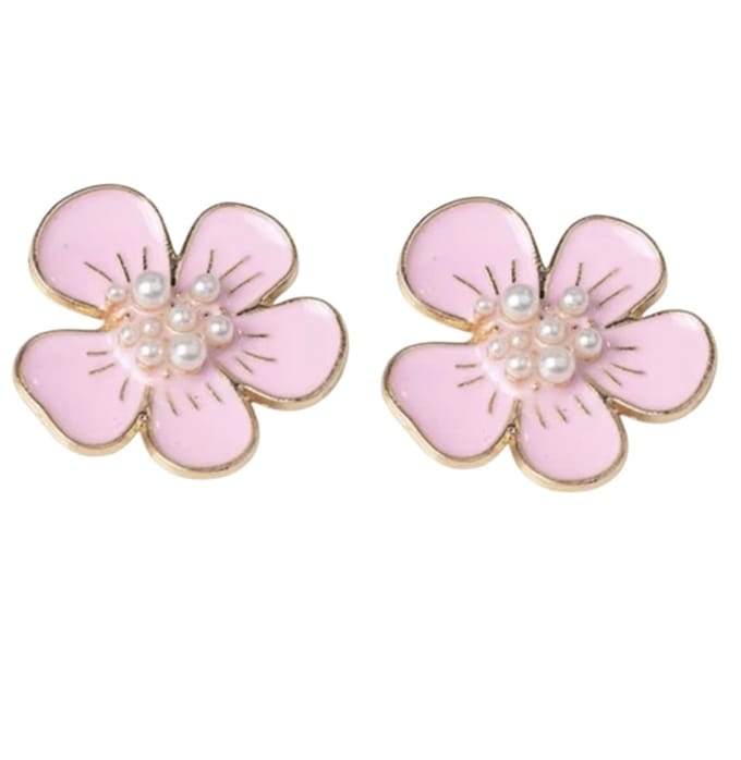 Schoenclips -roze parel- 3 cm- Charme Bijoux