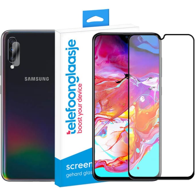 Samsung Galaxy A70 scherm + camera screenprotector