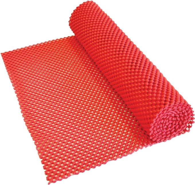 Aidapt - Antislipmat rood - Waterdicht - Op maat te snijden