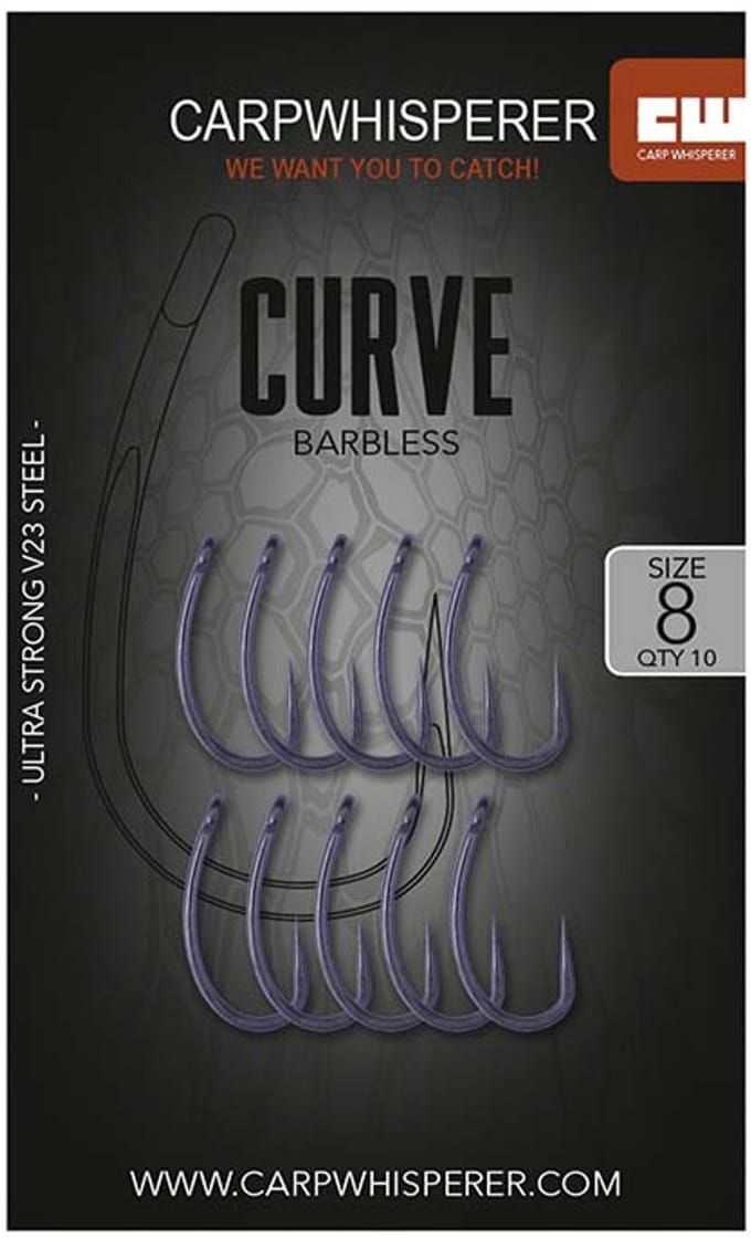 Carp Whisperer - Curve Haak - 10 stuks - Haak Maat: 4 - Micro Barb