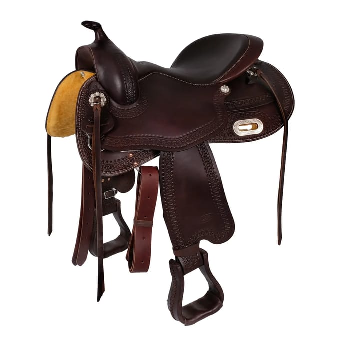 Paardenzadel van leer Freemax Reiner