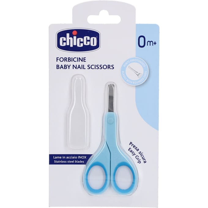 CHICCO Baby Nagelschaartje Helder Blauw 0m + 1 Schaar