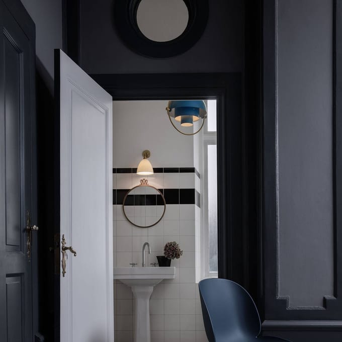 Gubi - Multi-Life hanglamp - brass - Ø 36 cm - blauw