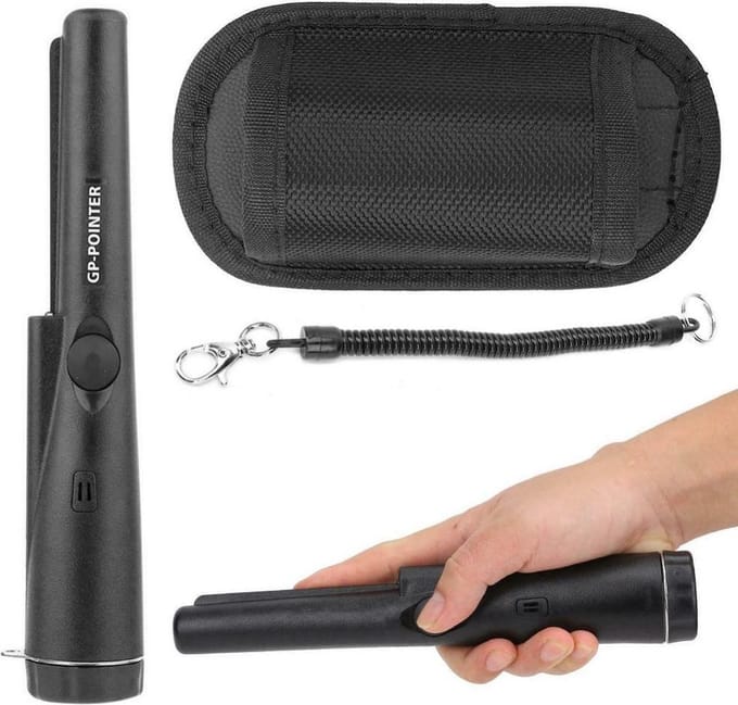 Professionele Pinpointer- hand metaal Detector met audio / vibratie-  zwart