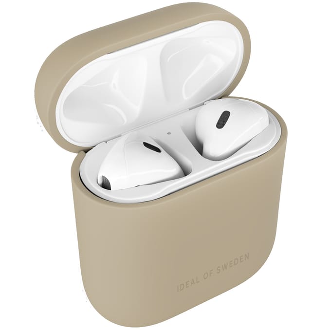 iDeal of Sweden Silicone Case voor de  Apple AirPods 1 / 2 - Beige