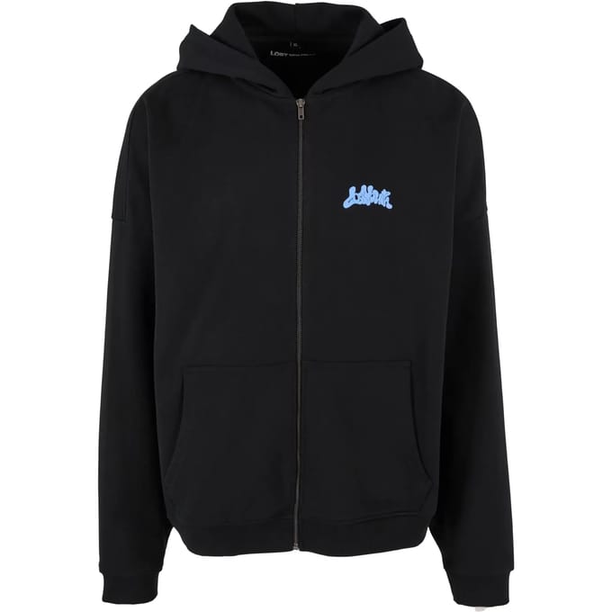 Hooded sweatshirt met rits Lost Youth Circle of Bloom