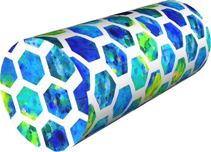 Bertoni - Nekkussen Lumbaal Roll 40x15cm Kussen Support Roll Thermoactieve Foam Roll Kussen Tegel
