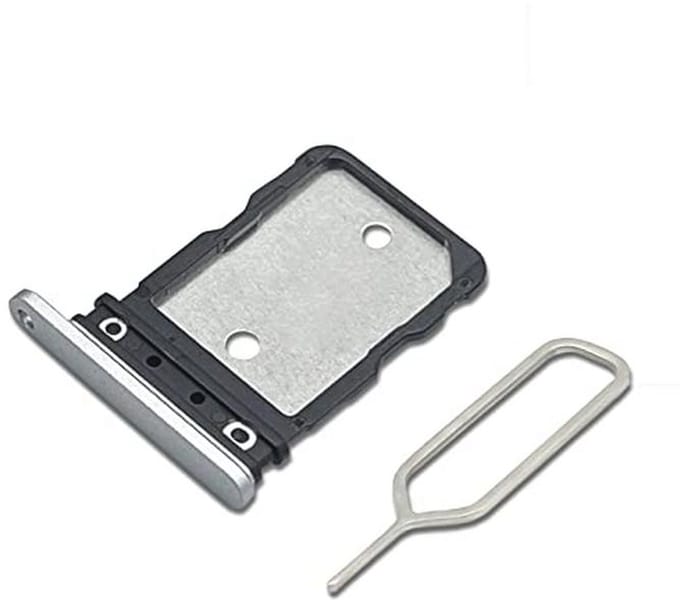 Dual SIM kaart tray voor Google Pixel 7 - SIM kaarthouder met pin (wit)