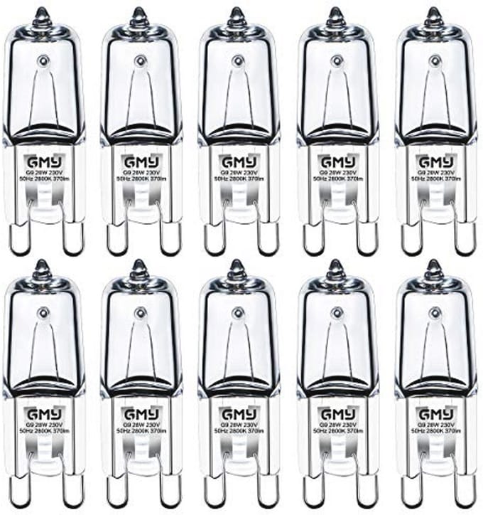 Halogeengloeilamp G9 28W 370 lm Dimbaar Warm Wit - 10 Stuks