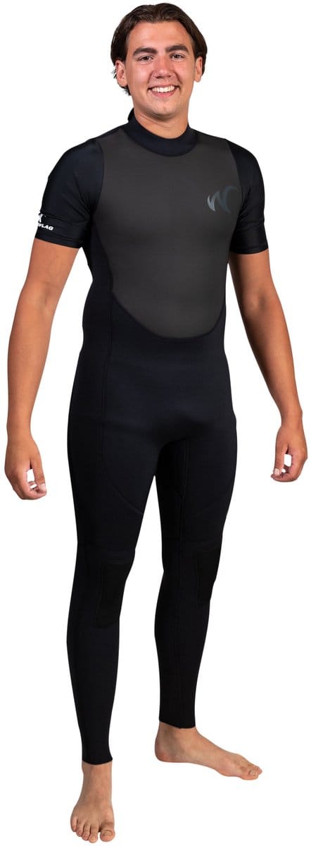 Watrflag wetsuit Kobe Heren - korte mouwen van lycra - 3 mm superior neopreen S