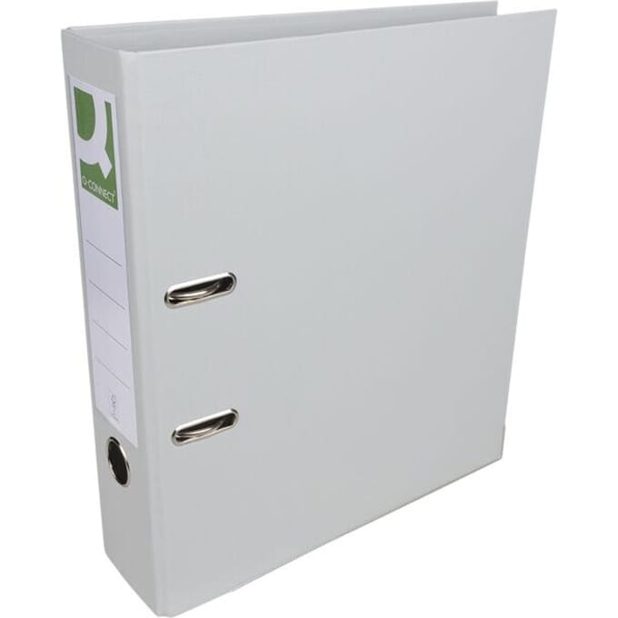 Q-CONNECT ordner, voor ft A4, volledig uit PP, rug van 8 cm, grijs