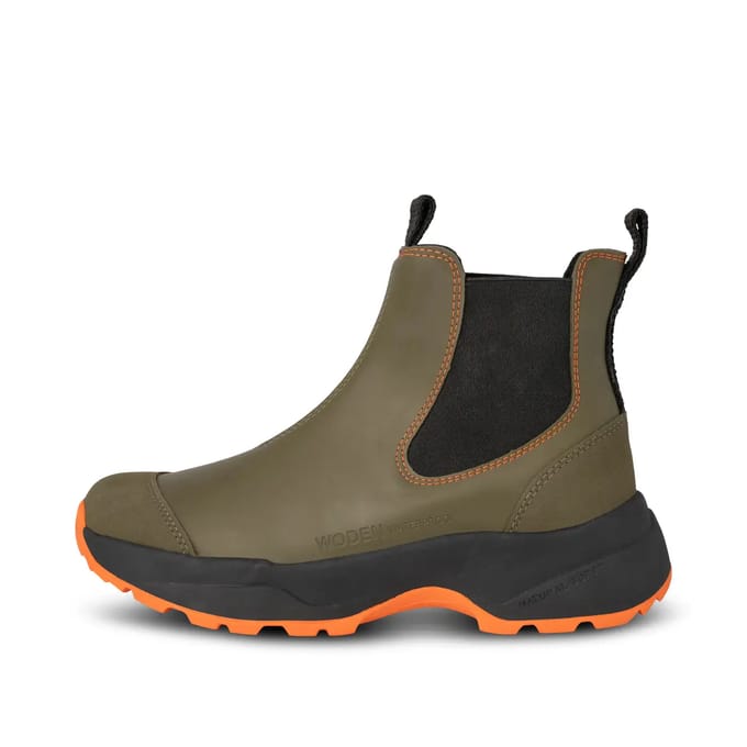 Woden Siri Waterproof Chelsea boots groen - Dames - Maat 41