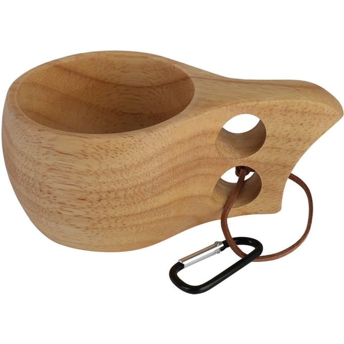 Rubberhout Dubbel Gats Kop KUKSA Koffiekop Waterbeker Aangepaste Houten Beker brown