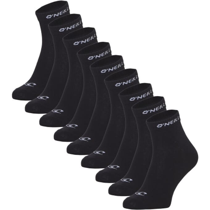 O'Neill Heren / dames enkelsokken quarter sokken 9-pack