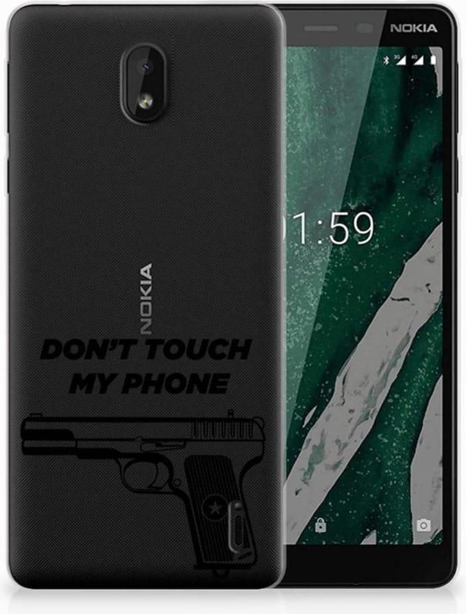 Nokia 1 Plus Silicone-hoesje Pistol DTMP