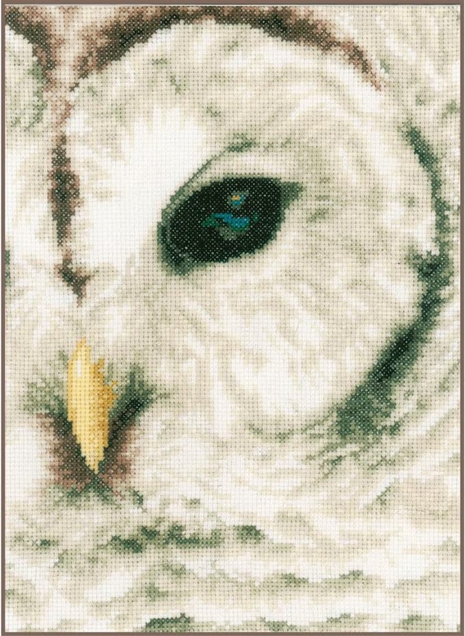 Borduurpakket Lanarte PN0163781 sneeuwuil close-up