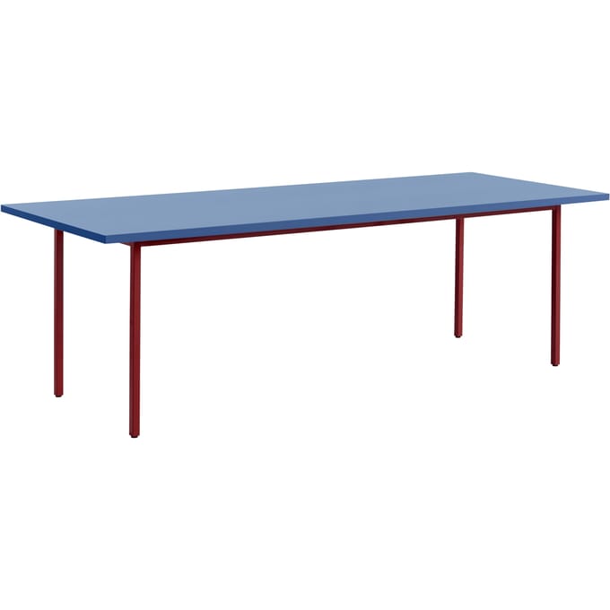 HAY Two Colour Tafel rechthoekig - blauw - red - 240 x 90 cm